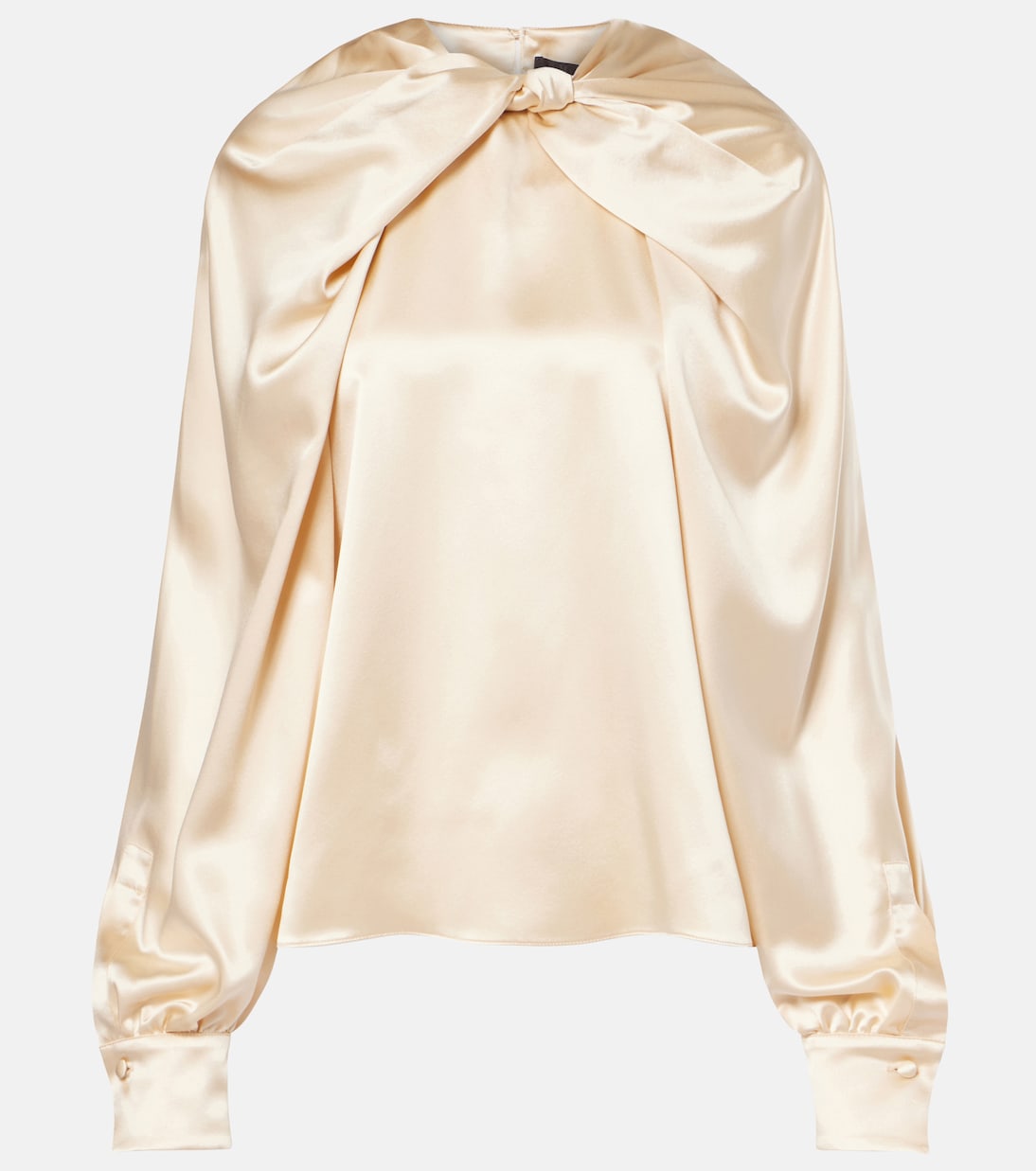 Elegante Key torchon silk satin blouse | Max Mara