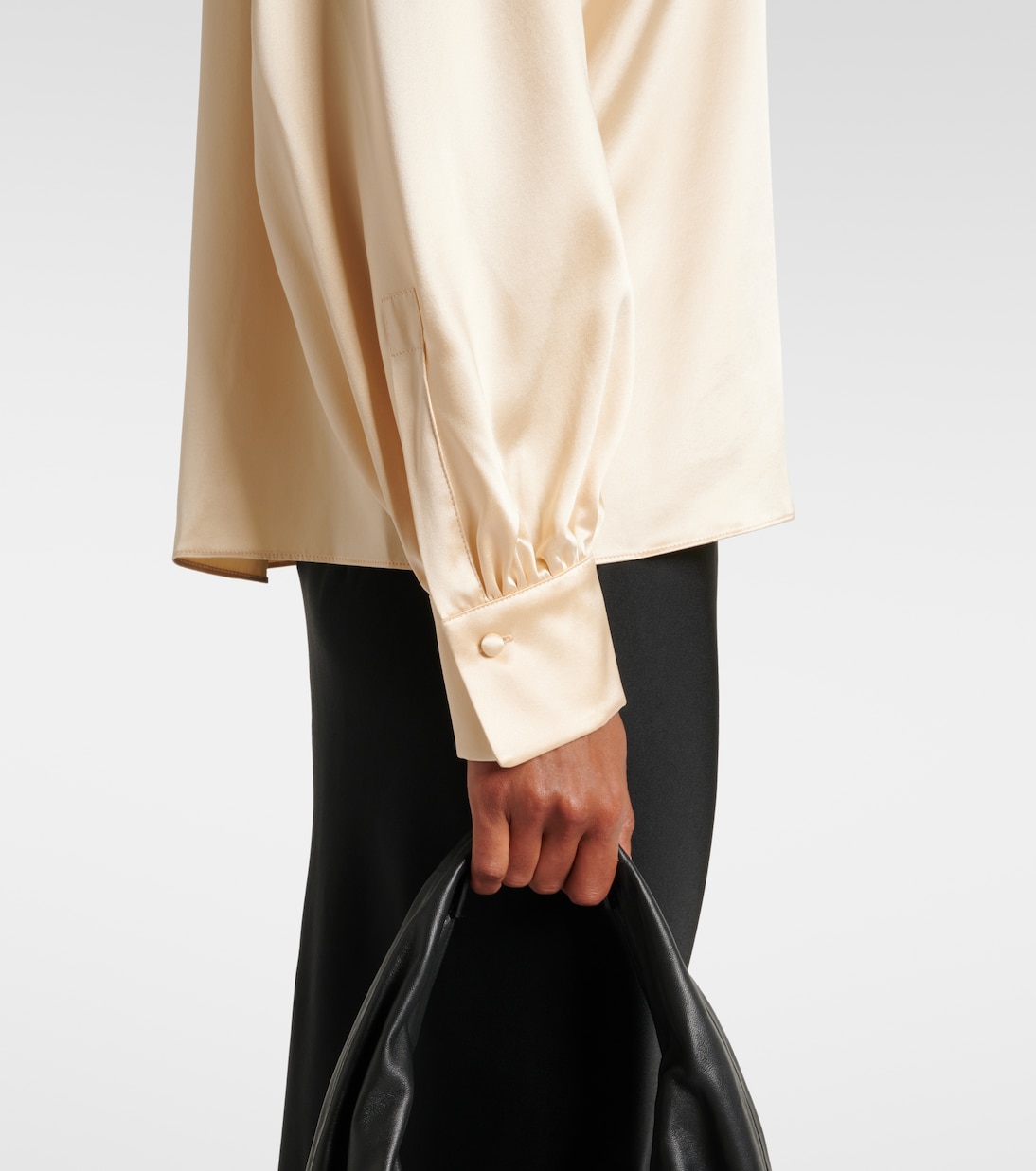 Elegante Key torchon silk satin blouse | Max Mara