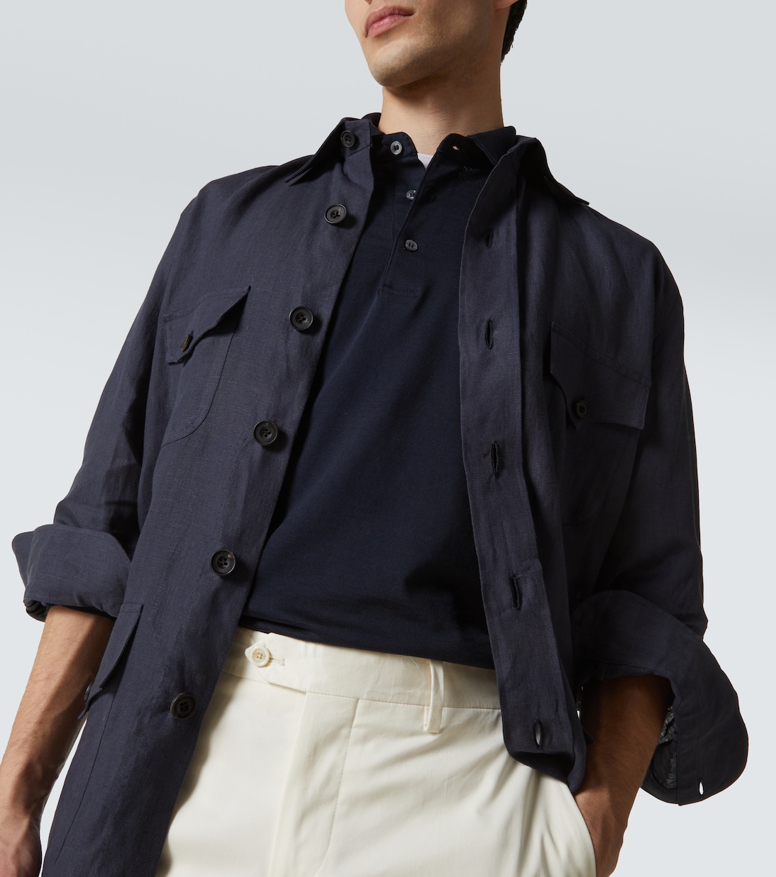 Polo in cotone e seta | Lardini