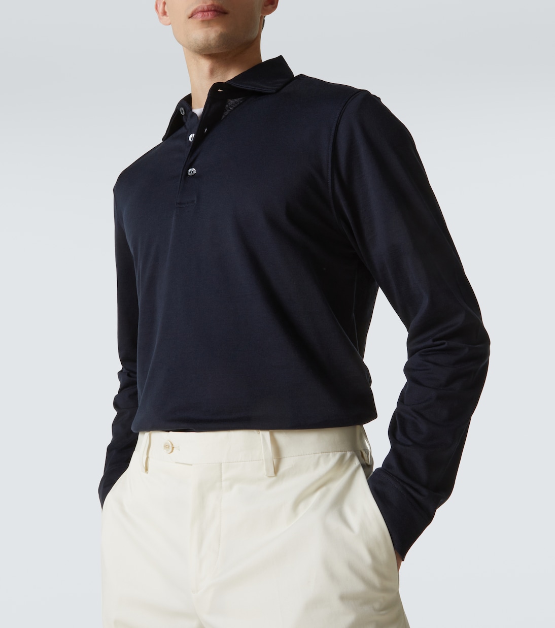 Polo in cotone e seta | Lardini