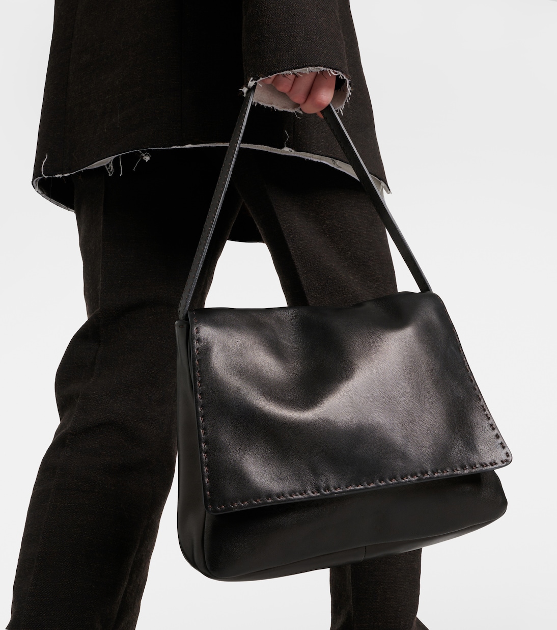 Nuance leather shoulder bag | The Row