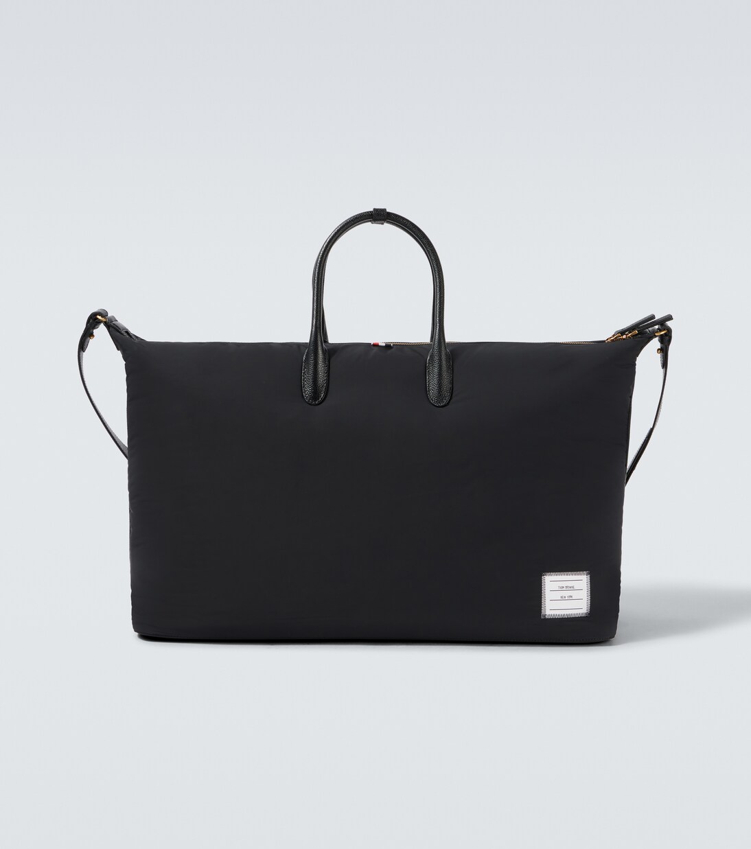 Weekender aus Twill mit Leder | Thom Browne