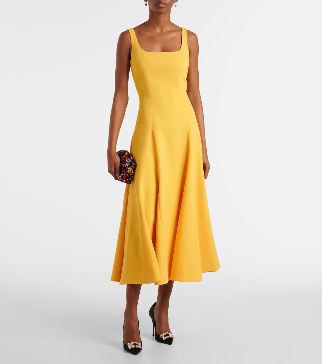 Abito midi Neith in crêpe | Emilia Wickstead