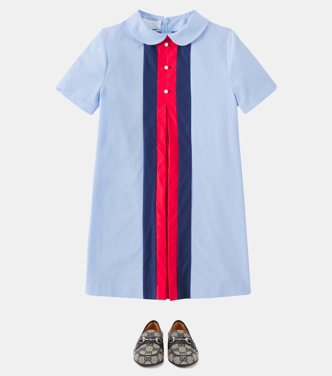 Kleid aus Baumwollpopeline | Gucci Kids