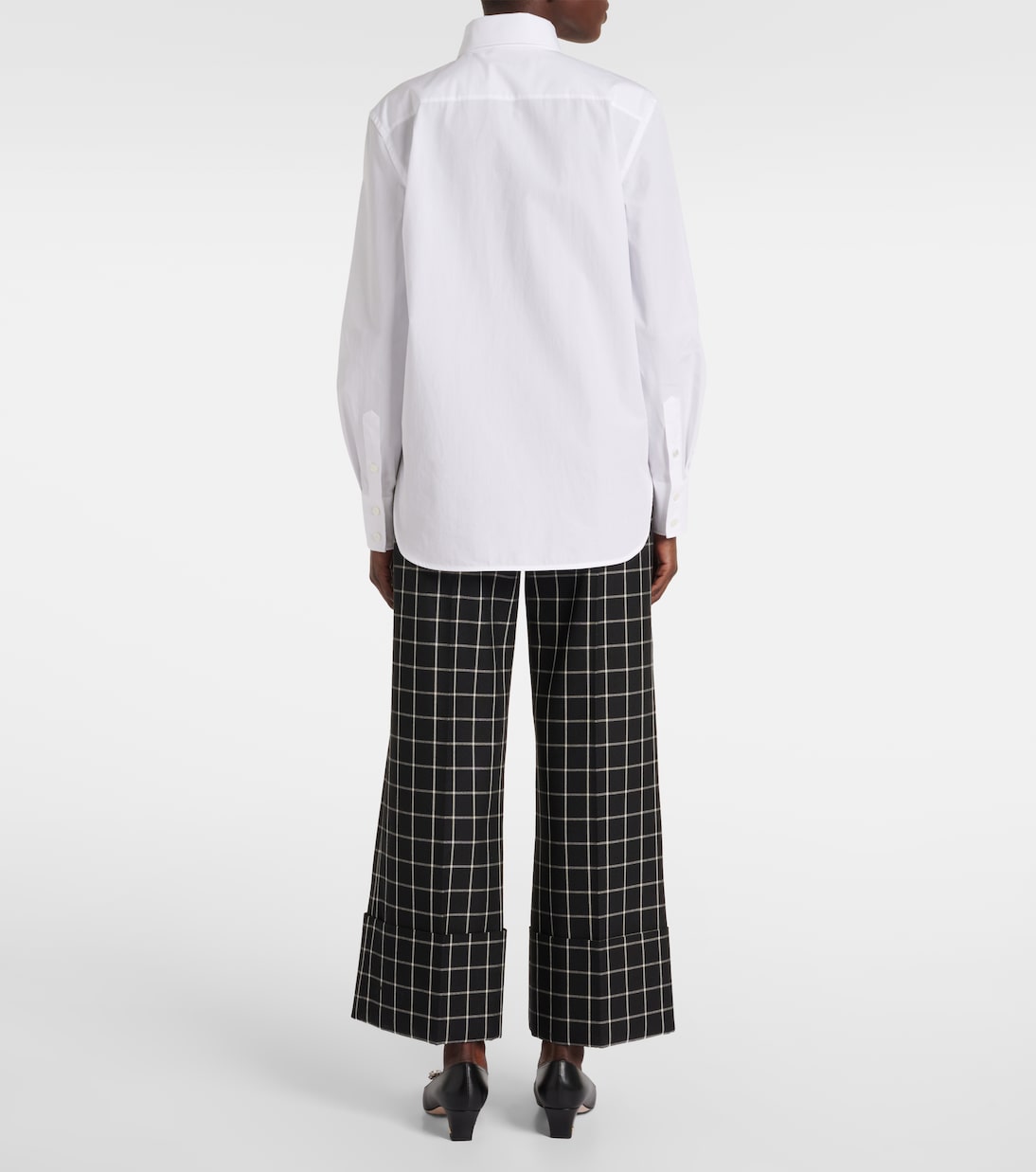 Camisa de popelín con perlas sintéticas | Valentino