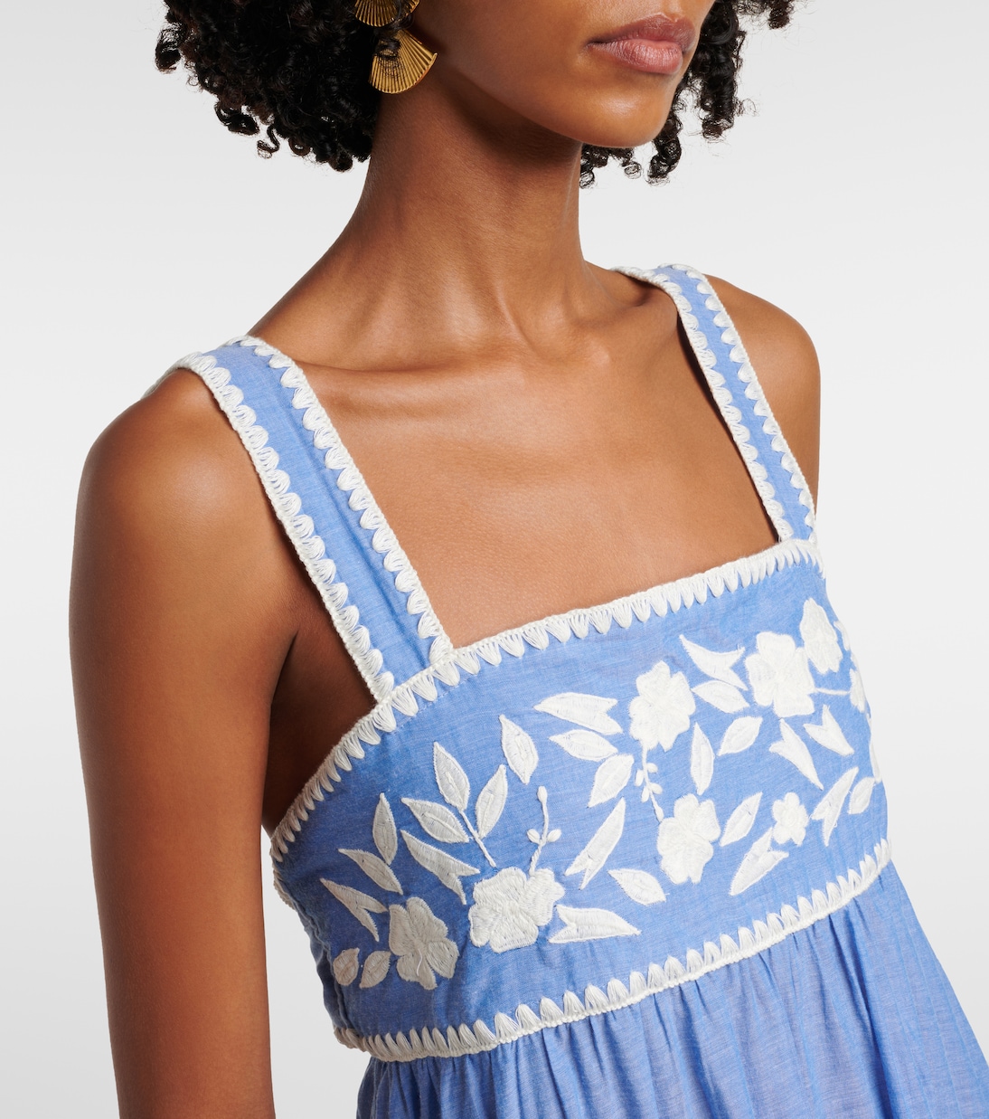 Abito midi in chambray di cotone | Juliet Dunn