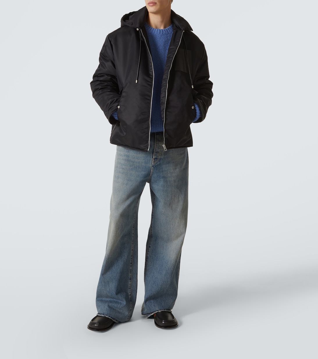 Jacke mit Leder | Loewe
