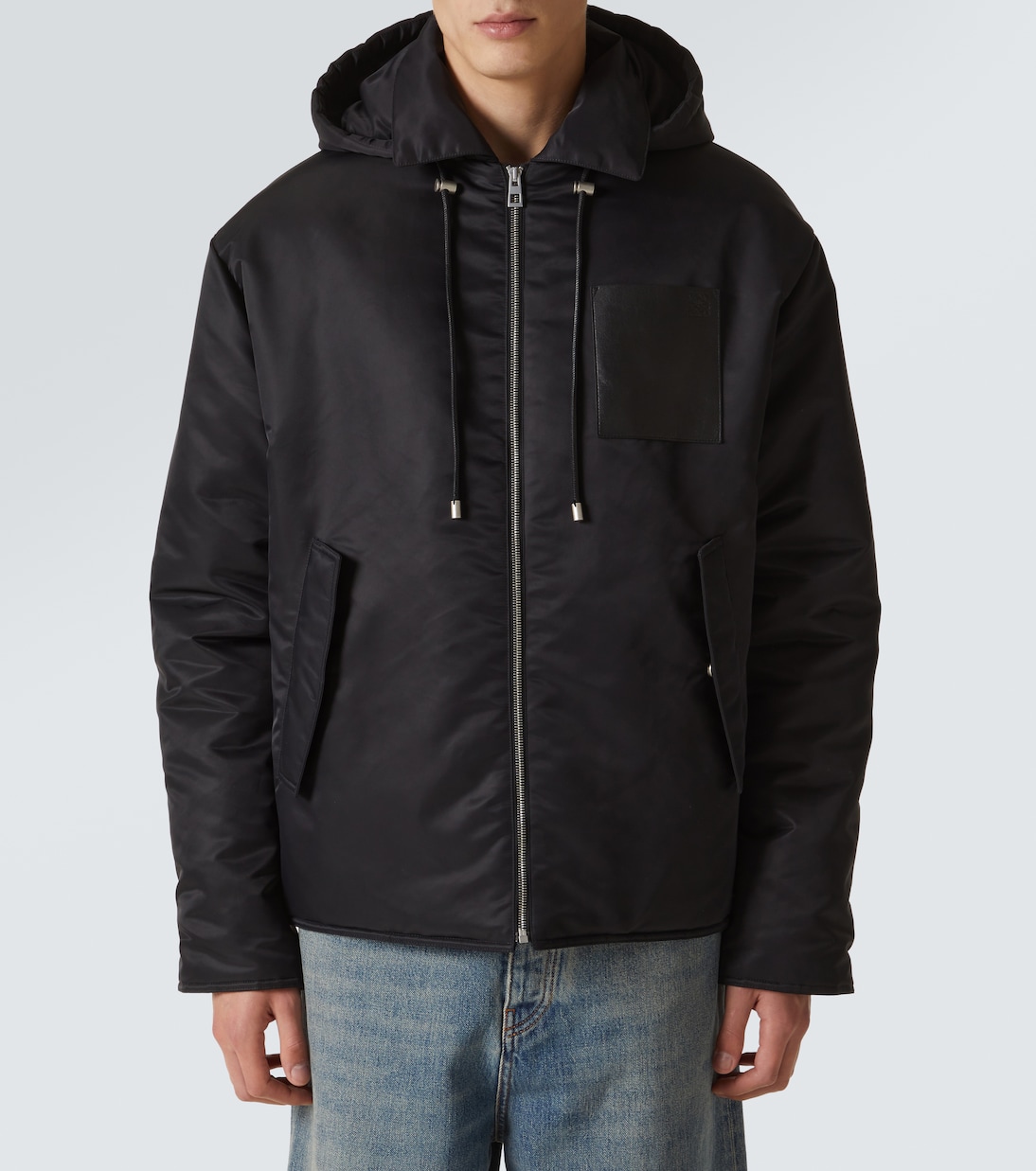 Jacke mit Leder | Loewe