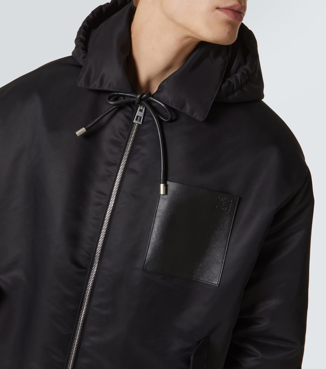 Jacke mit Leder | Loewe