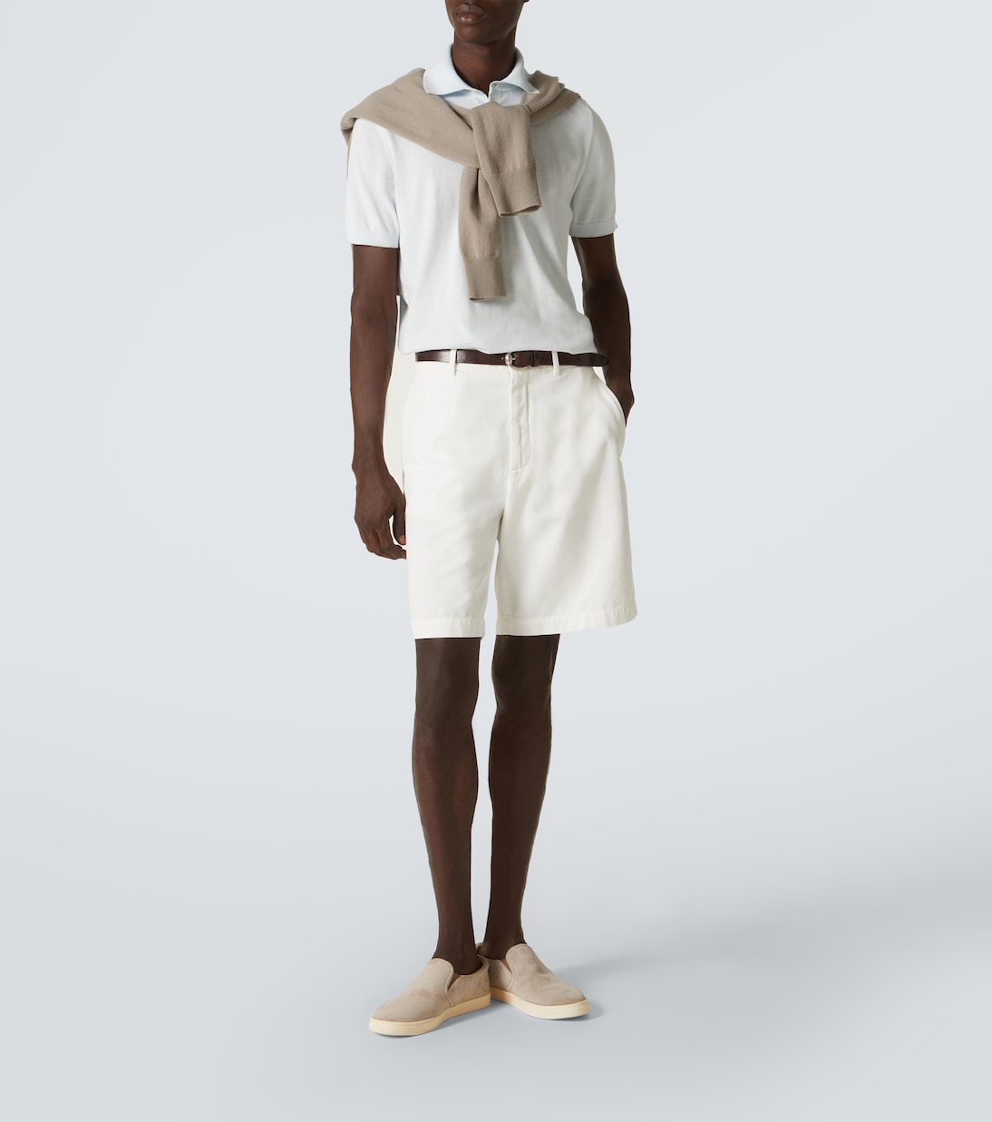 Baskets slip-on en daim | Brunello Cucinelli
