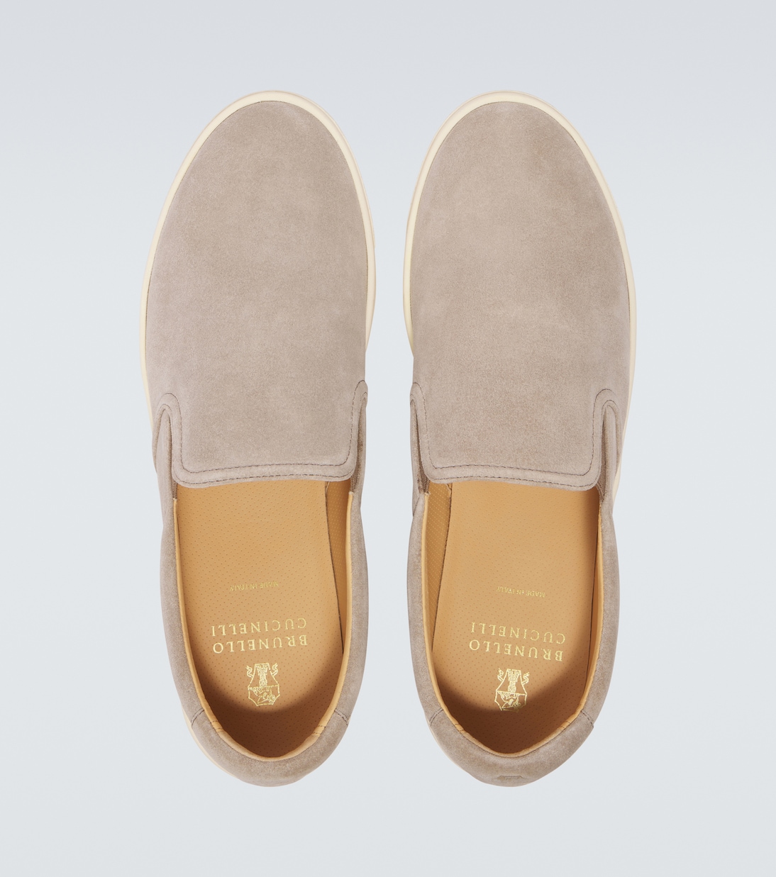 Baskets slip-on en daim | Brunello Cucinelli