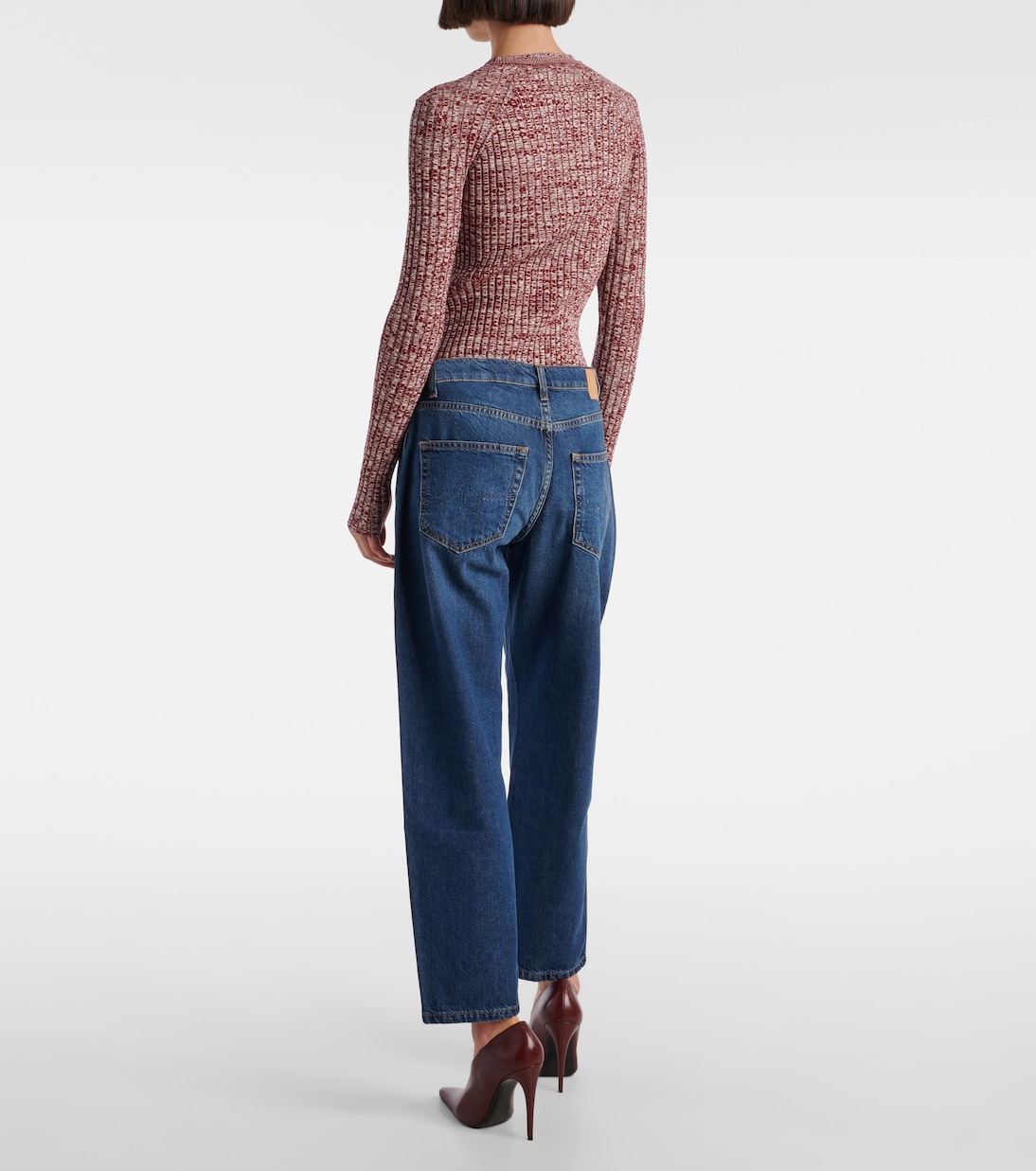 Jeans a gamba larga e vita alta Le Mans | AG Jeans