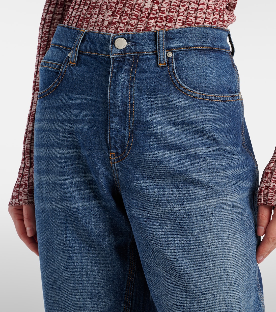Jeans a gamba larga e vita alta Le Mans | AG Jeans