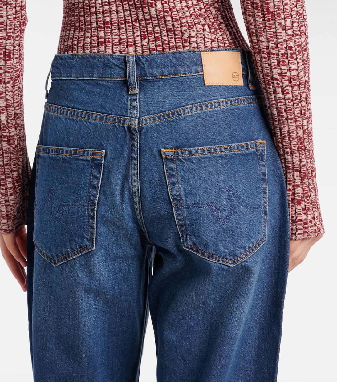 Jeans a gamba larga e vita alta Le Mans | AG Jeans