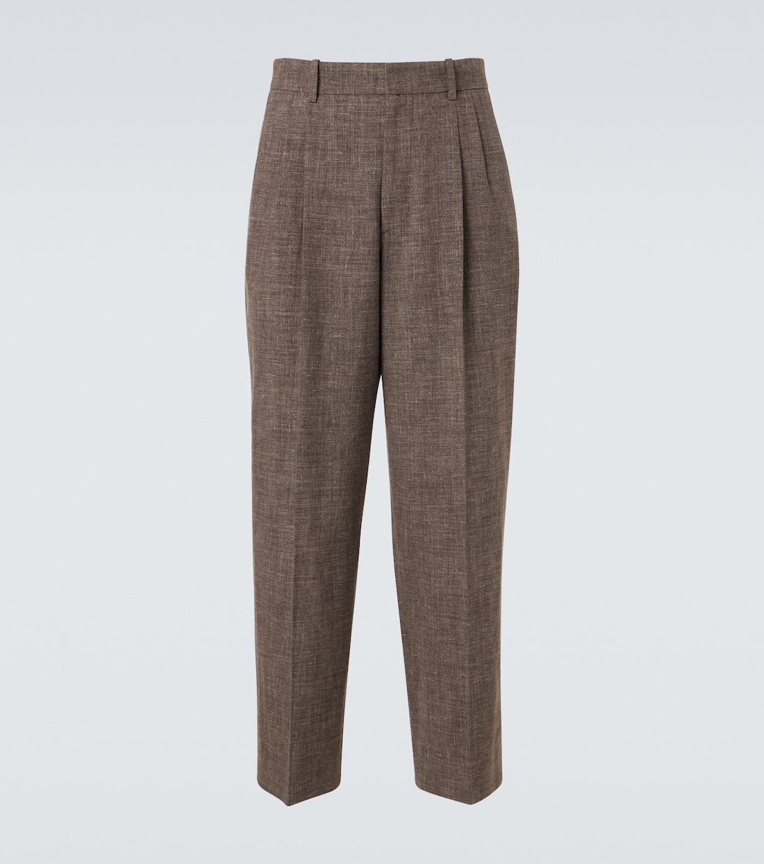 Silas silk, linen, and wool straight pants | The Row
