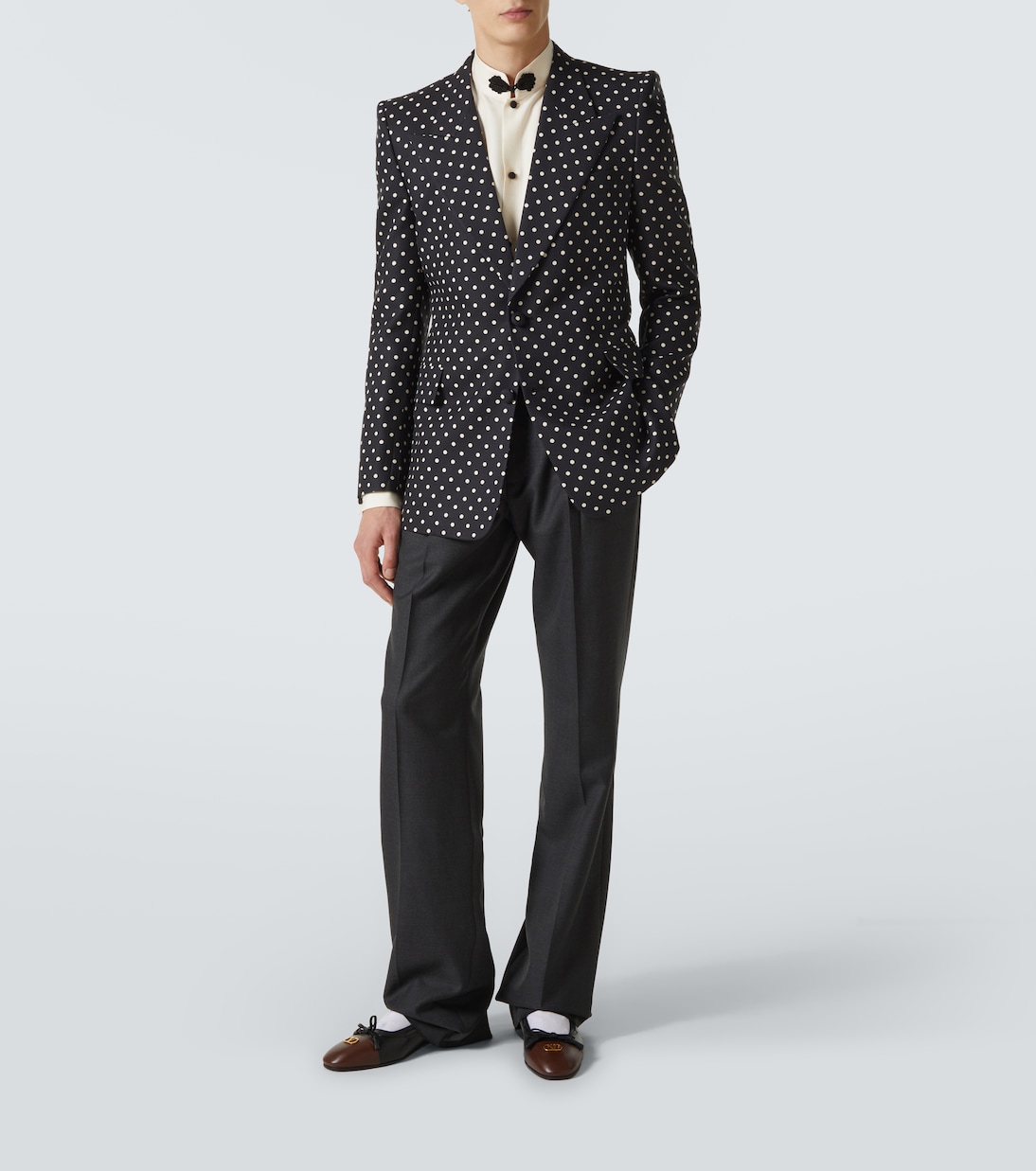 Blazer in seta a pois | Valentino