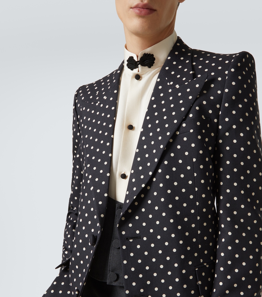 Blazer in seta a pois | Valentino