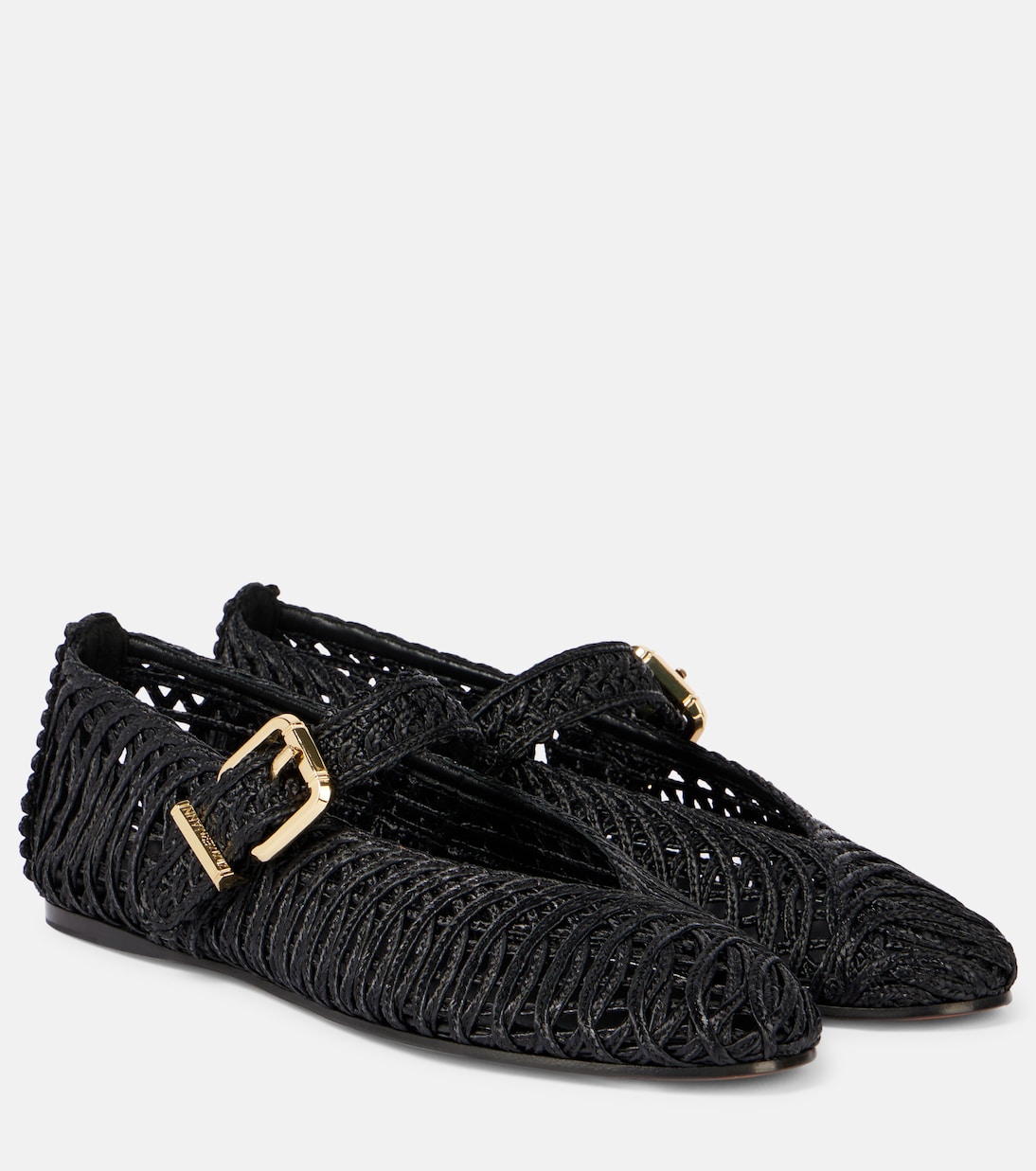 Reef raffia Mary Jane flats | Zimmermann