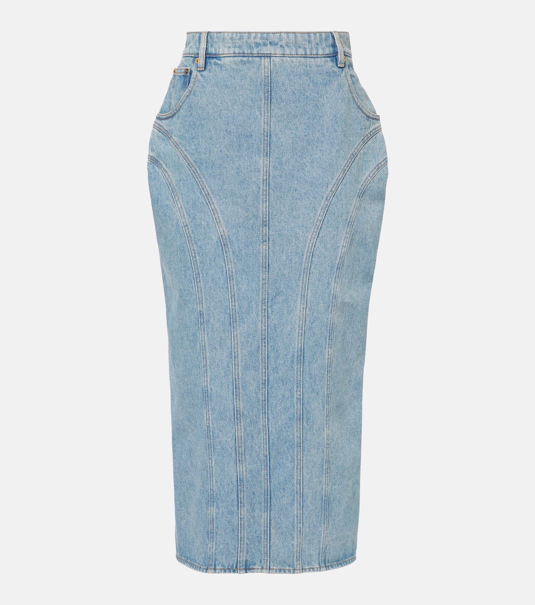 Falda midi en denim | Nina Ricci