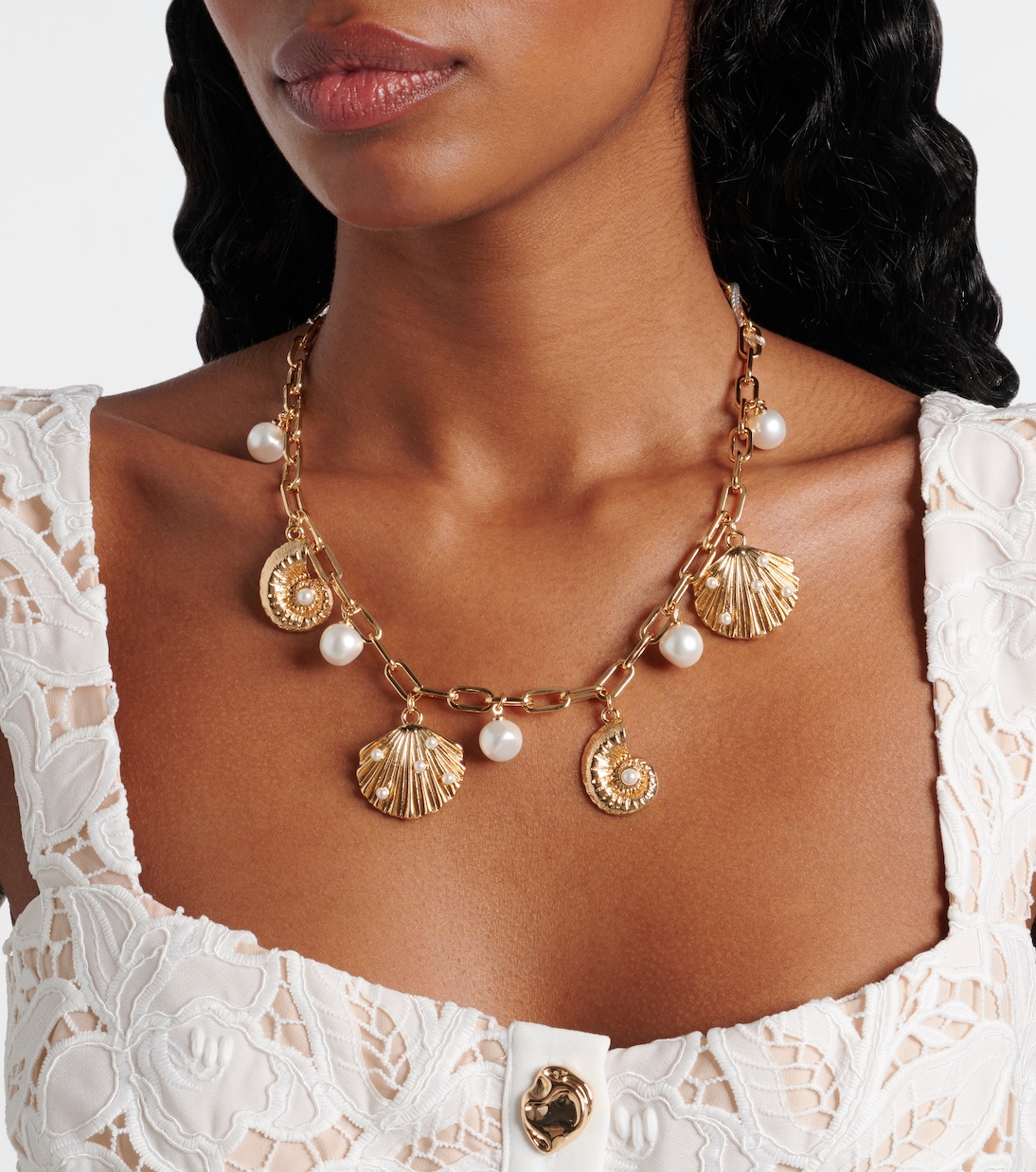 Collar chapado en oro de 18 ct | Self-Portrait