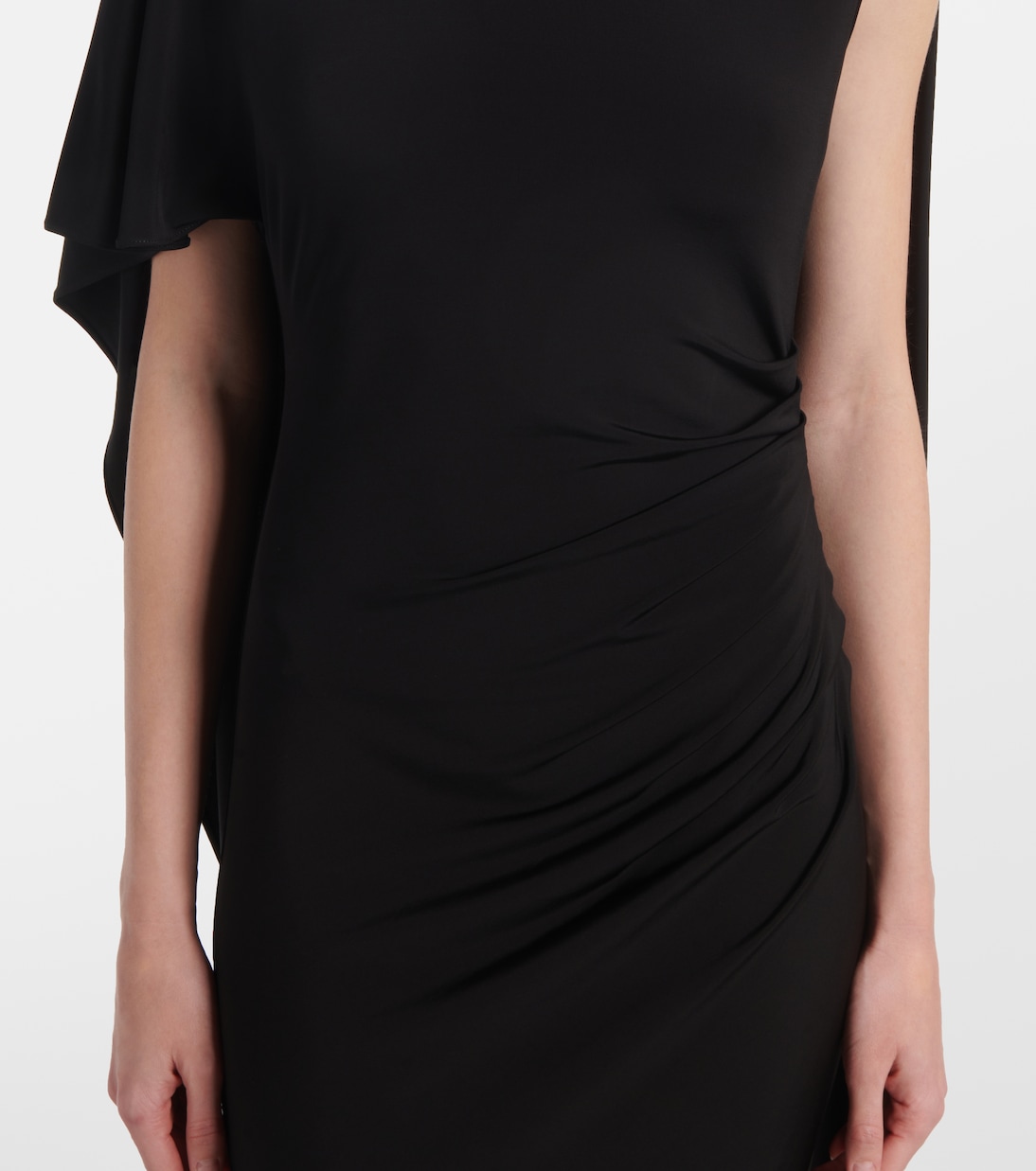 Abito lungo con volant e mantella | Stella McCartney