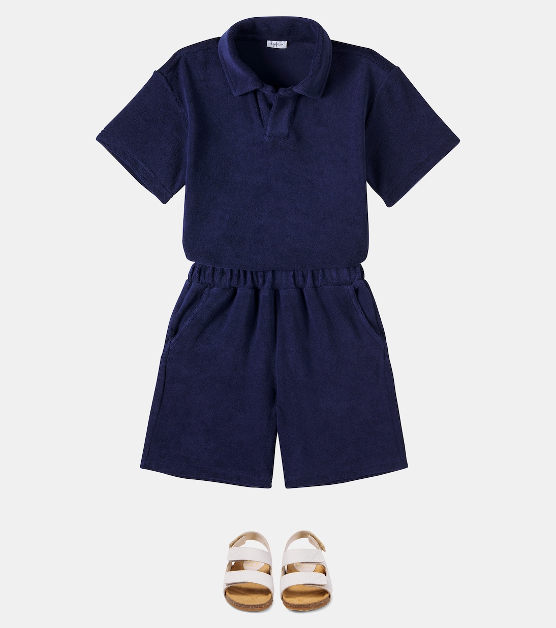 Polo e shorts in misto cotone | Il Gufo