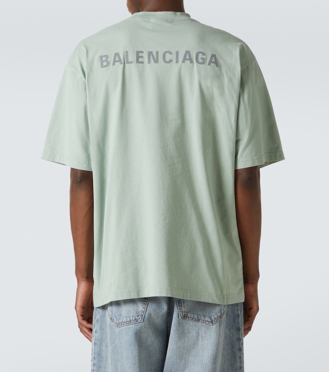 Camiseta en jersey de algodón con logo | Balenciaga