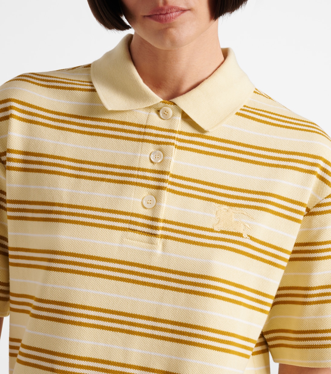 Icon Stripe cotton piquet minidress | Burberry
