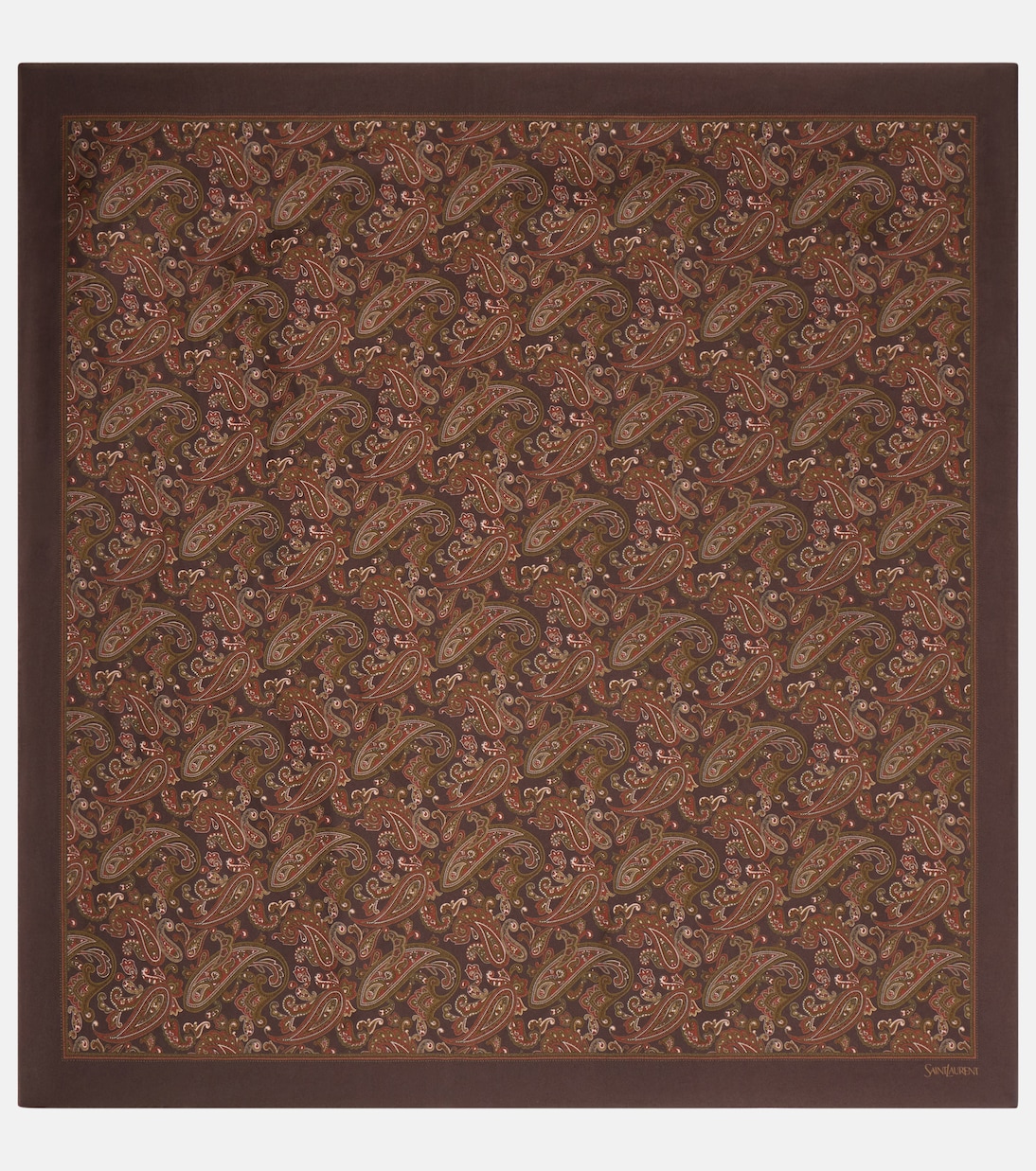 Foulard in seta Saint Laurent con motivo Paisley per giovani trendy