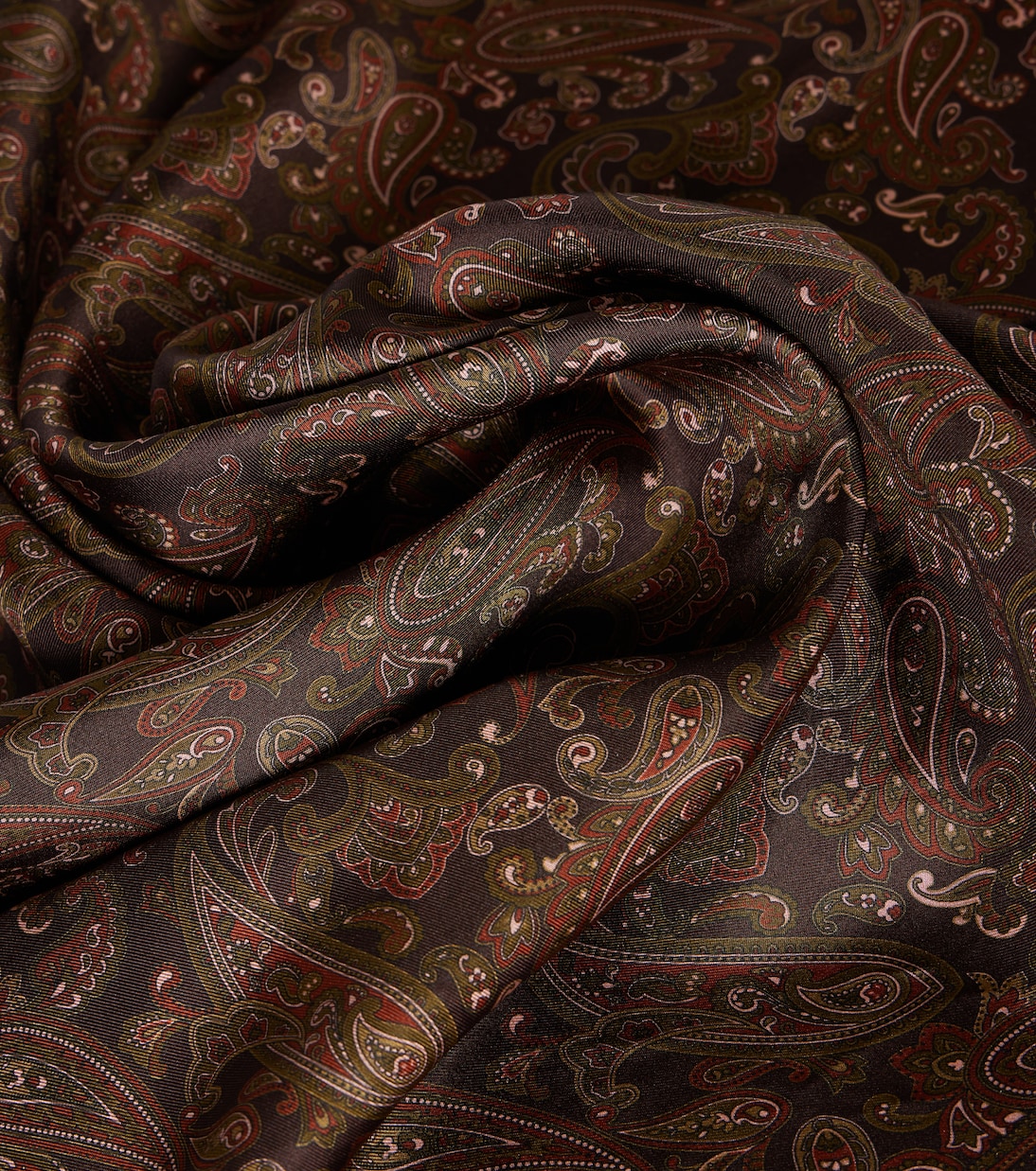 Foulard in seta Saint Laurent con motivo Paisley per giovani trendy