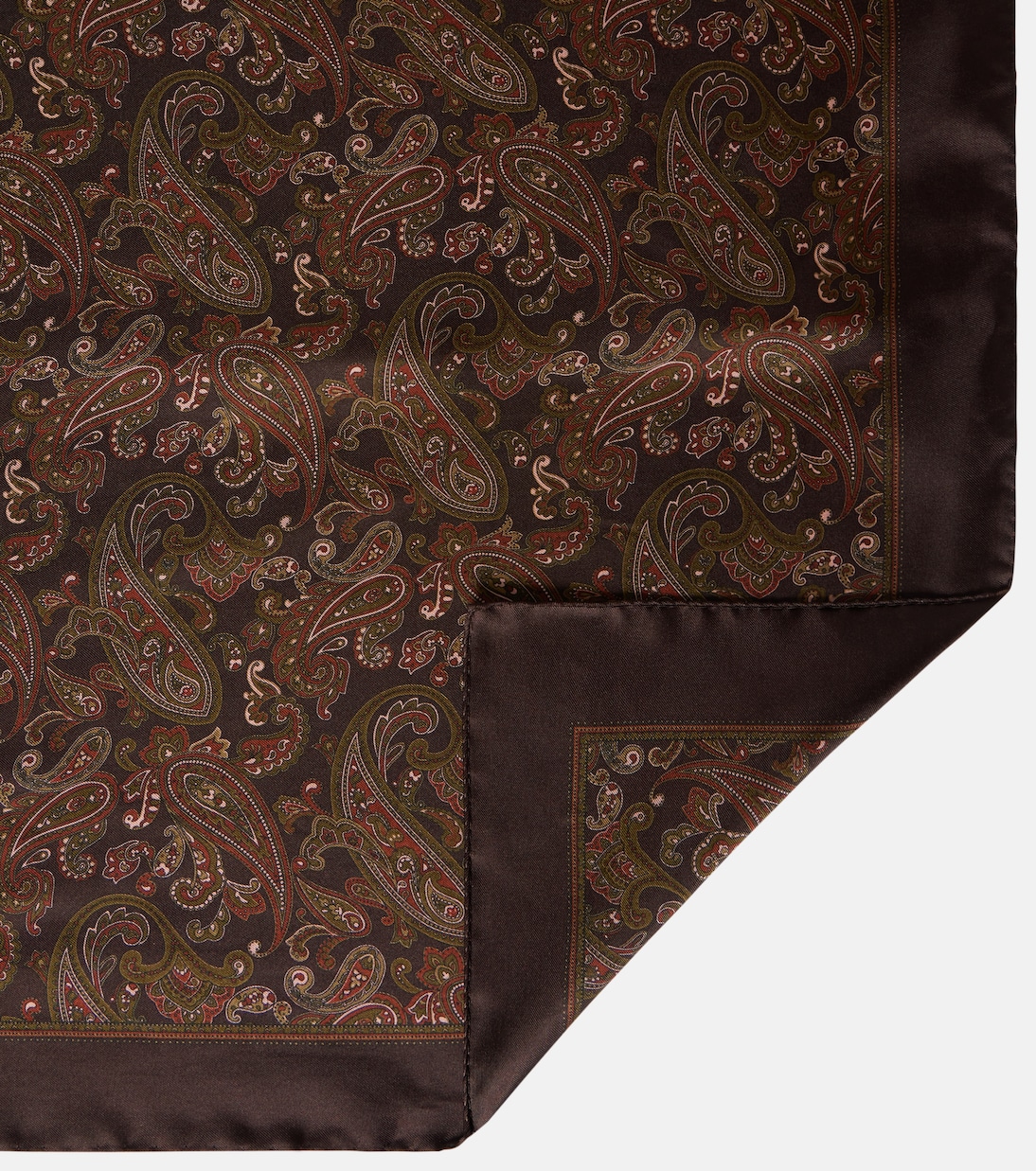Foulard in seta Saint Laurent con motivo Paisley per giovani trendy