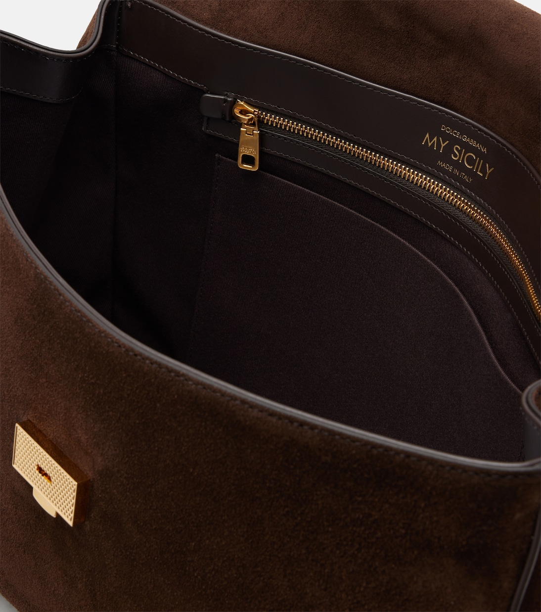 Borsa Sicily Large in suede | Dolce&Gabbana