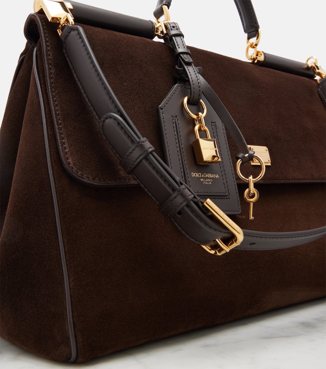 Borsa Sicily Large in suede | Dolce&Gabbana