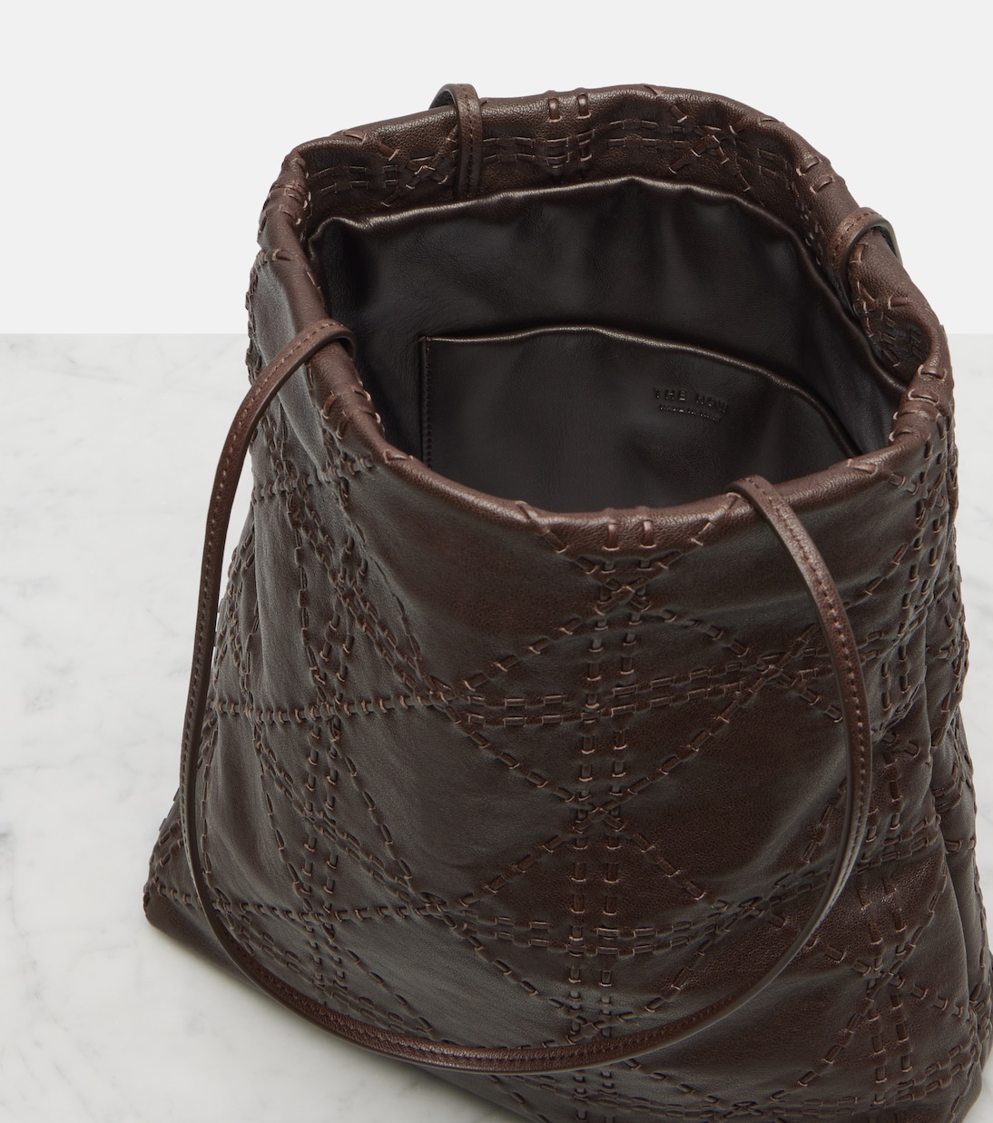 Borsa Lilou in pelle con ricamo | The Row