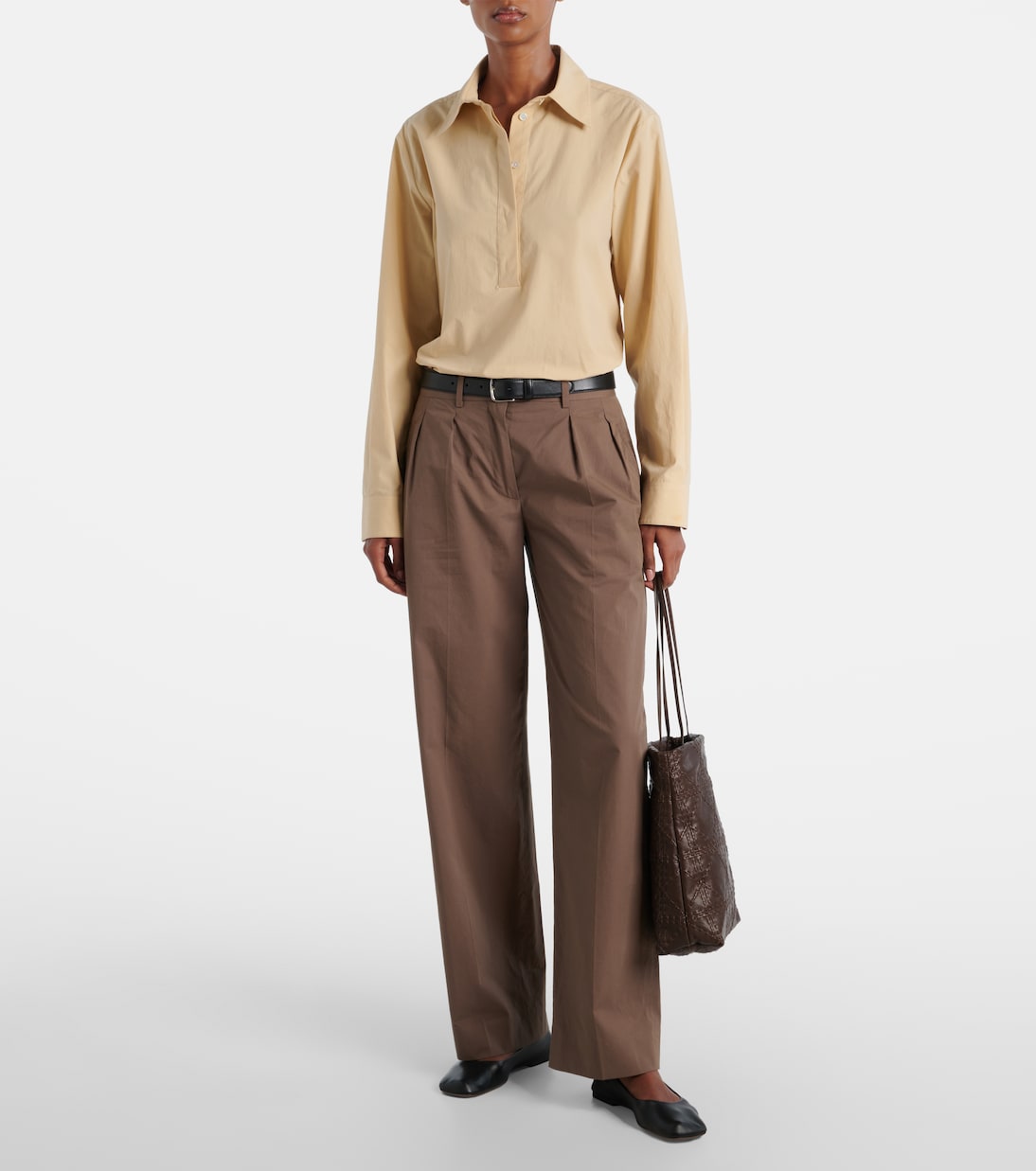 Borsa Lilou in pelle con ricamo | The Row