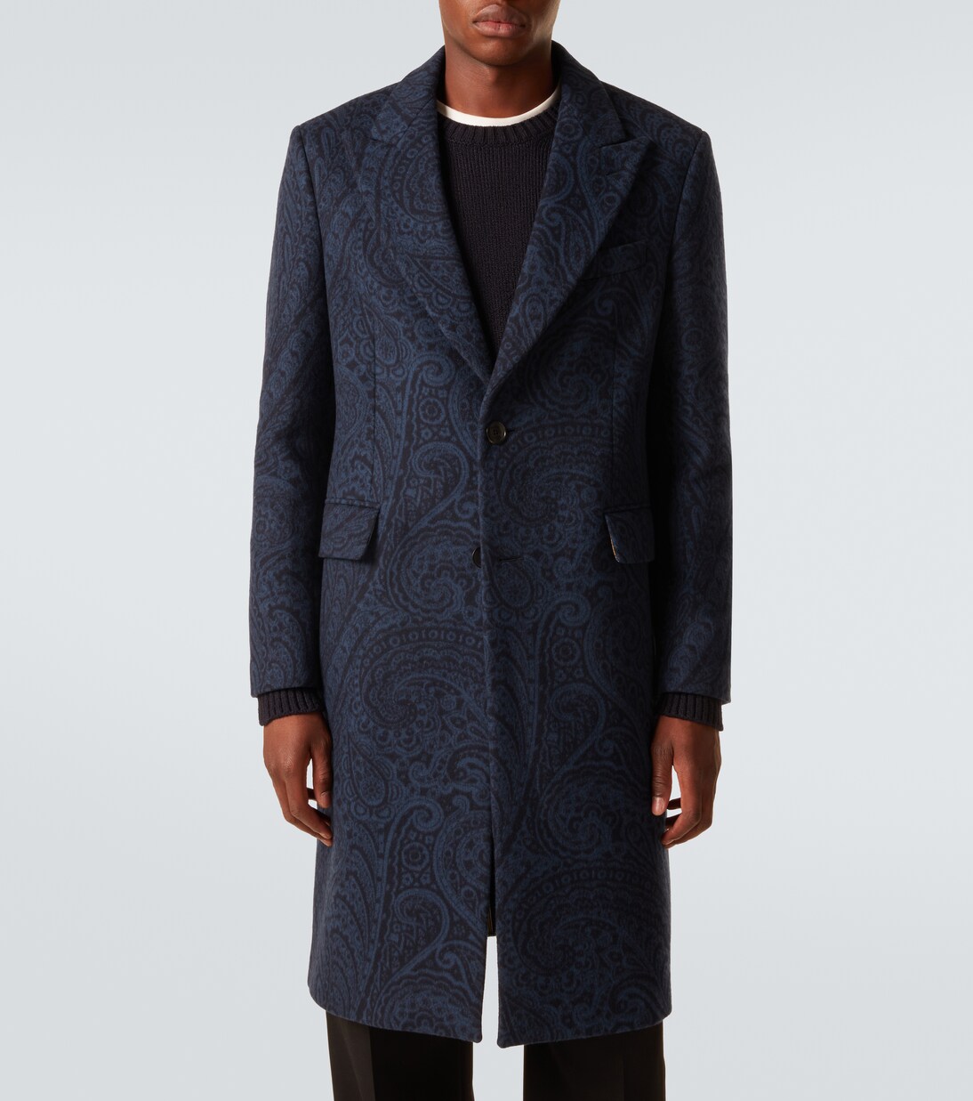 Paisley wool and cashmere jacquard coat | Etro