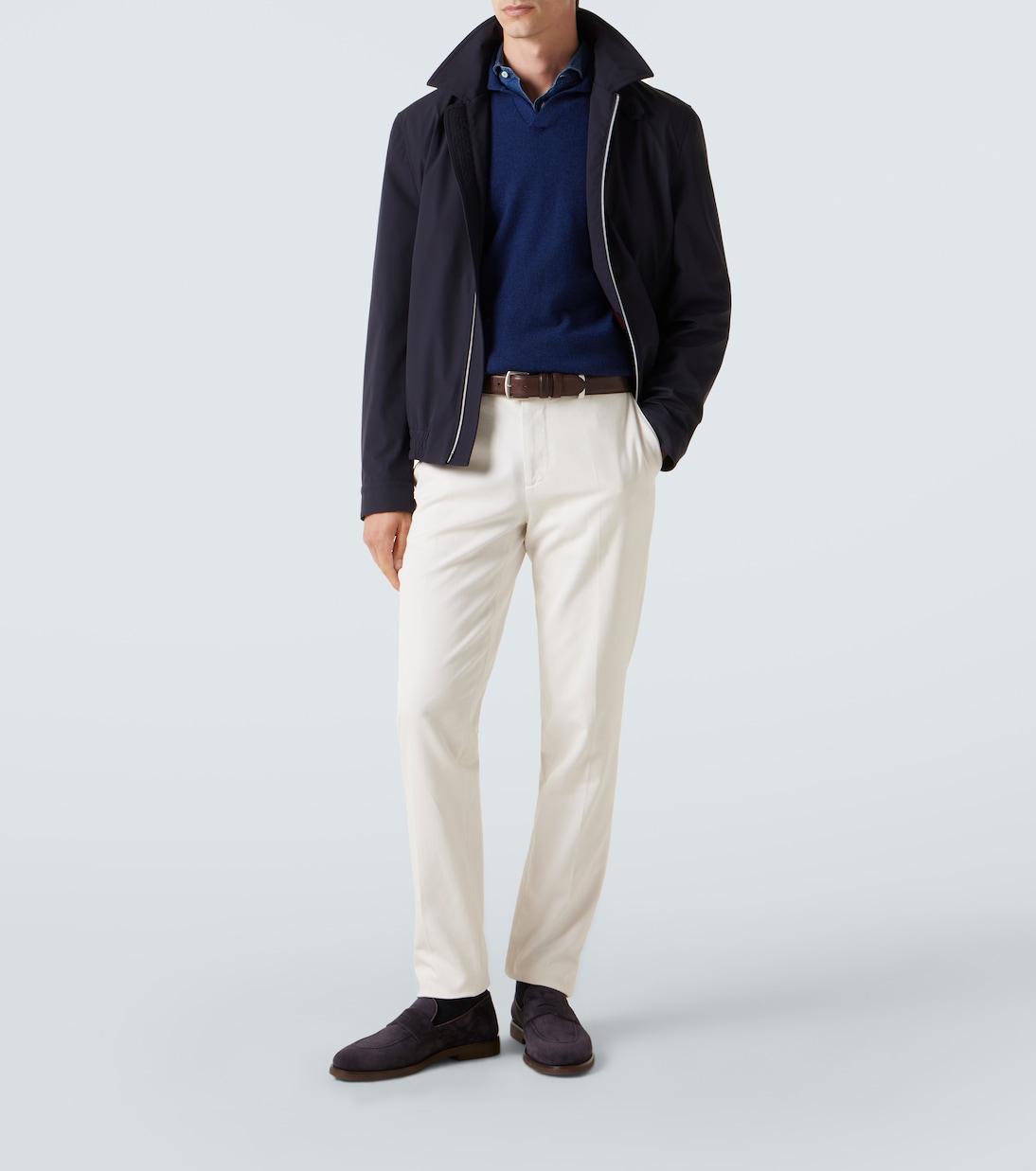 Loafers aus Veloursleder  | Brunello Cucinelli