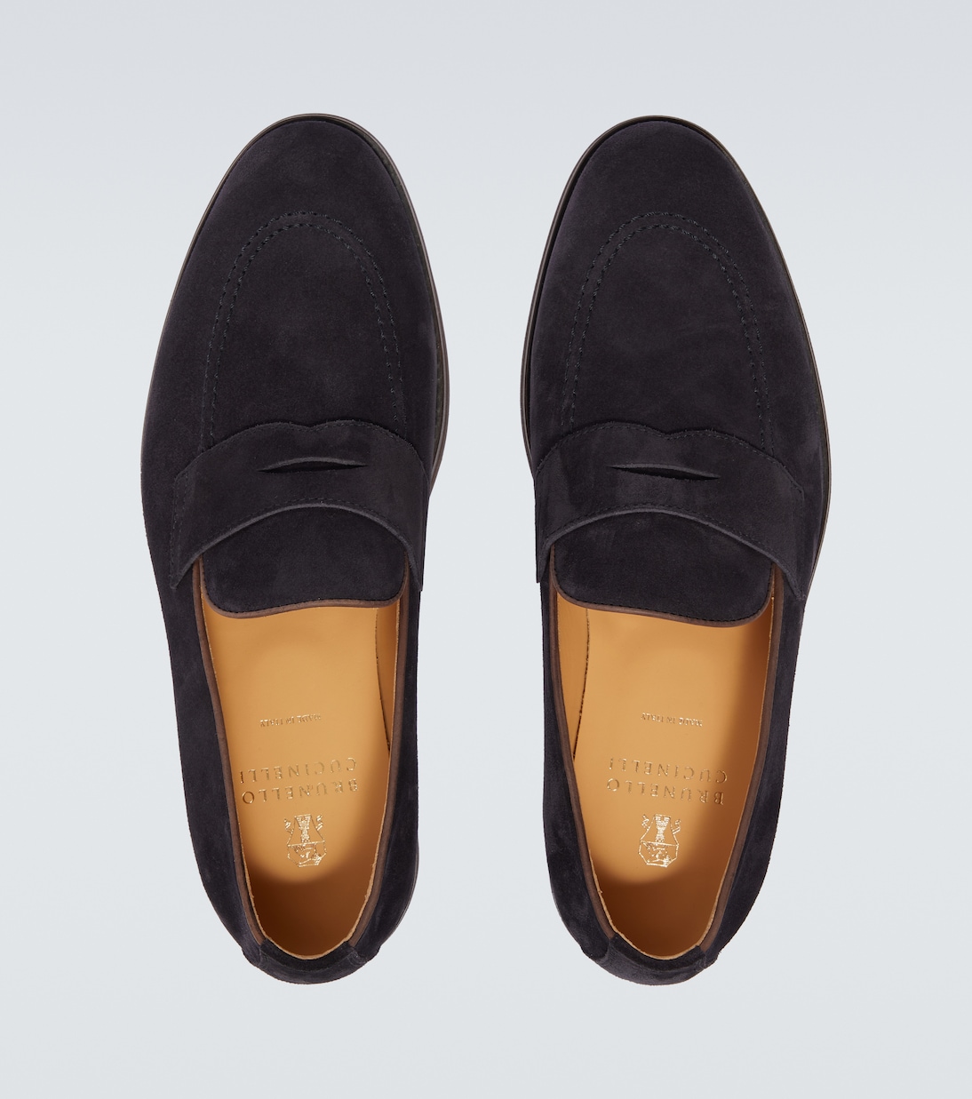 Loafers aus Veloursleder  | Brunello Cucinelli