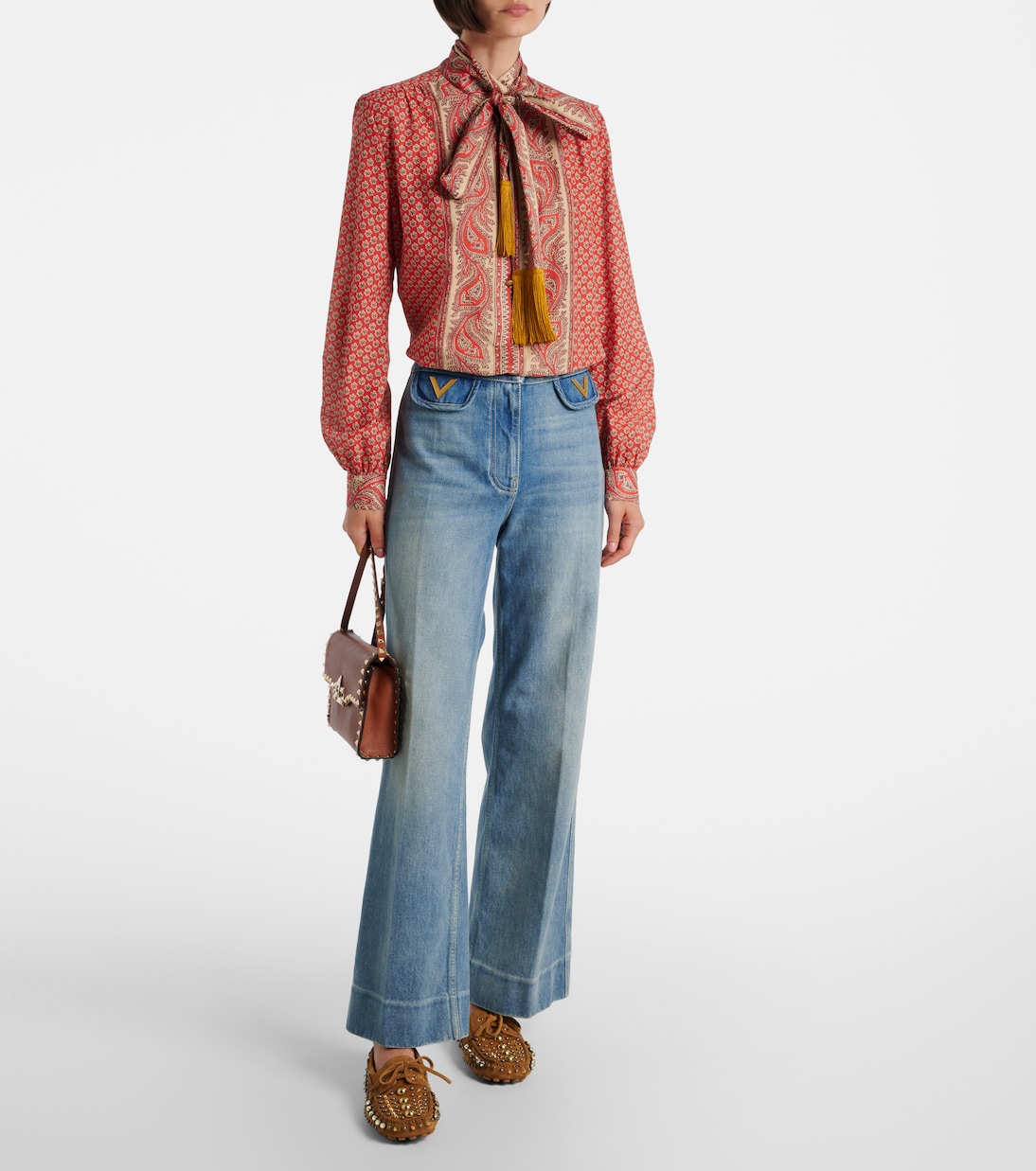 Mocassini Fastaway in suede con borchie | Valentino Garavani