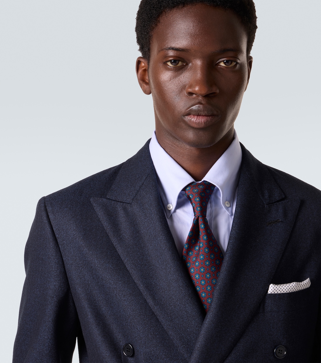 Printed silk satin tie | Rubinacci