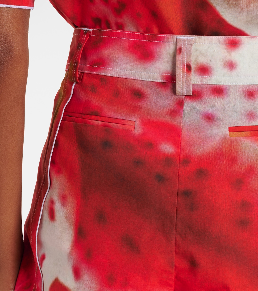 Cotton-blend cargo shorts | Tory Burch