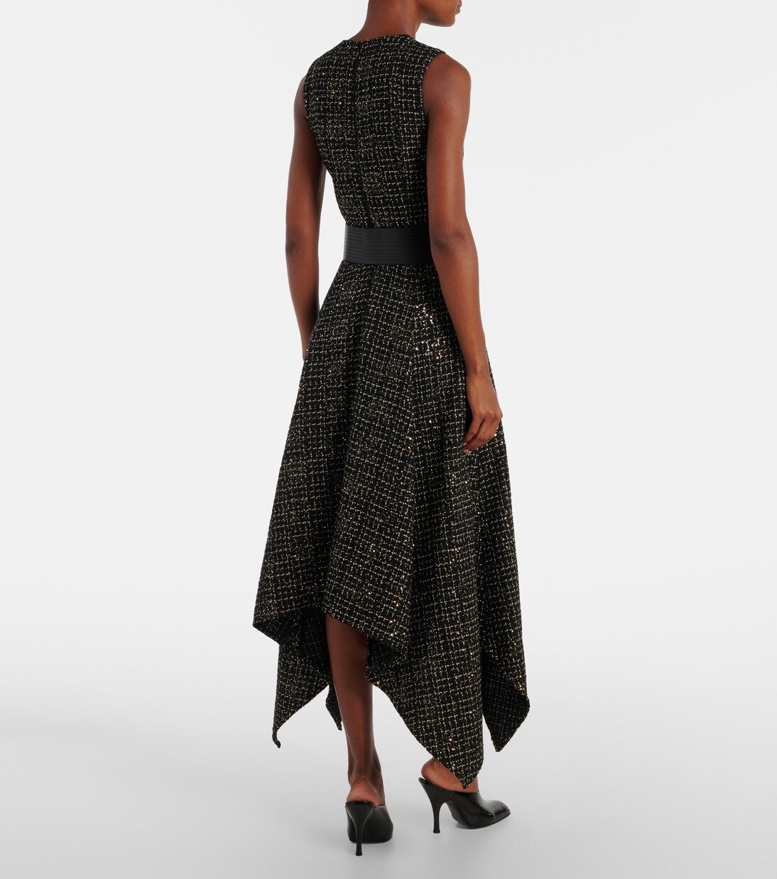 Okimi sequined tweed midi dress | Safiyaa