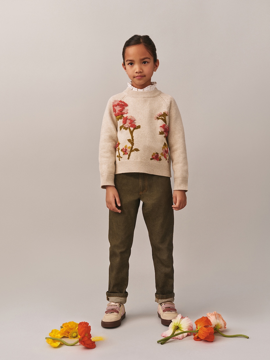 Gillia embroidered wool-blend sweater | Bonpoint