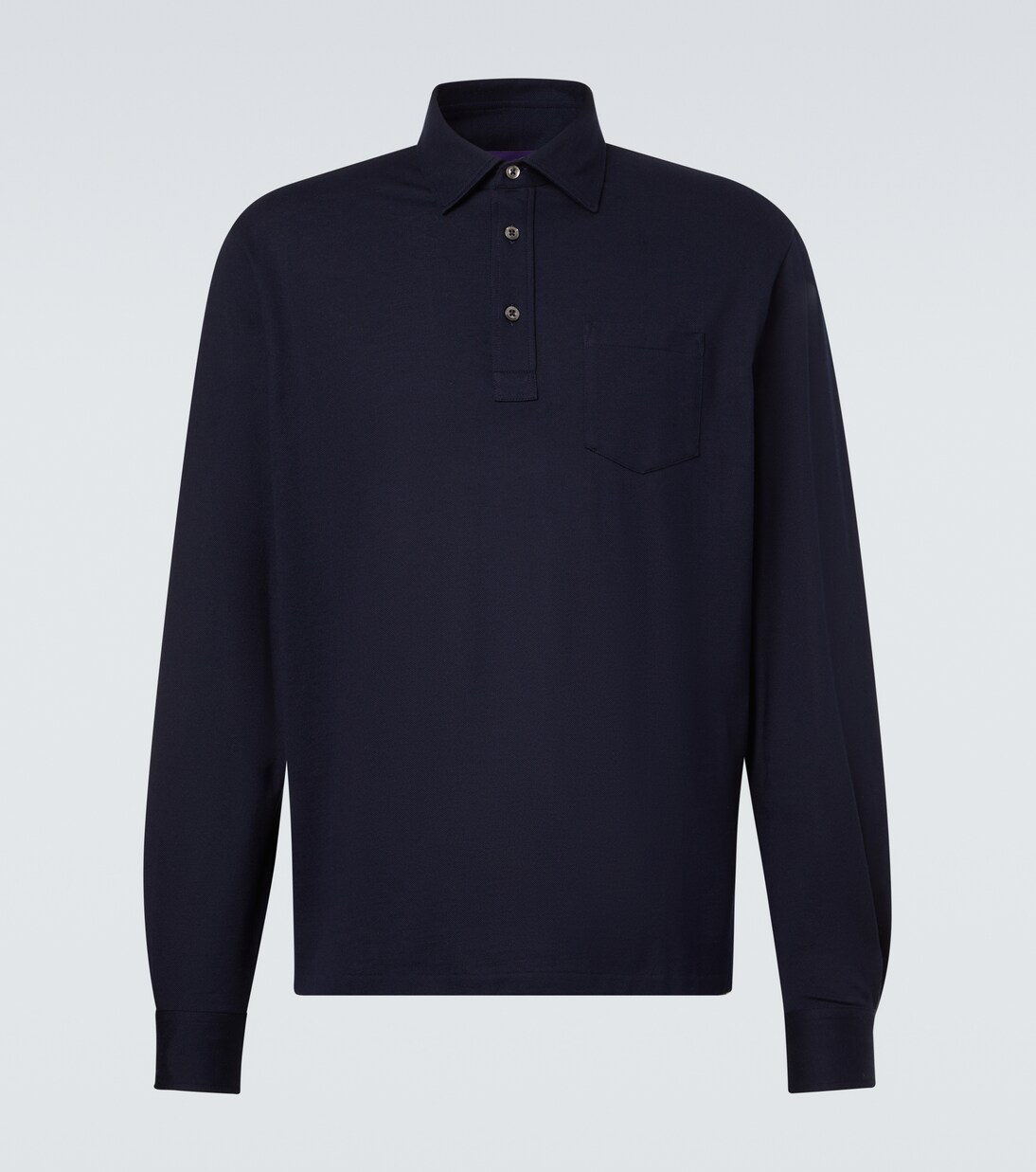 Cotton and cashmere polo shirt | Ralph Lauren Purple Label