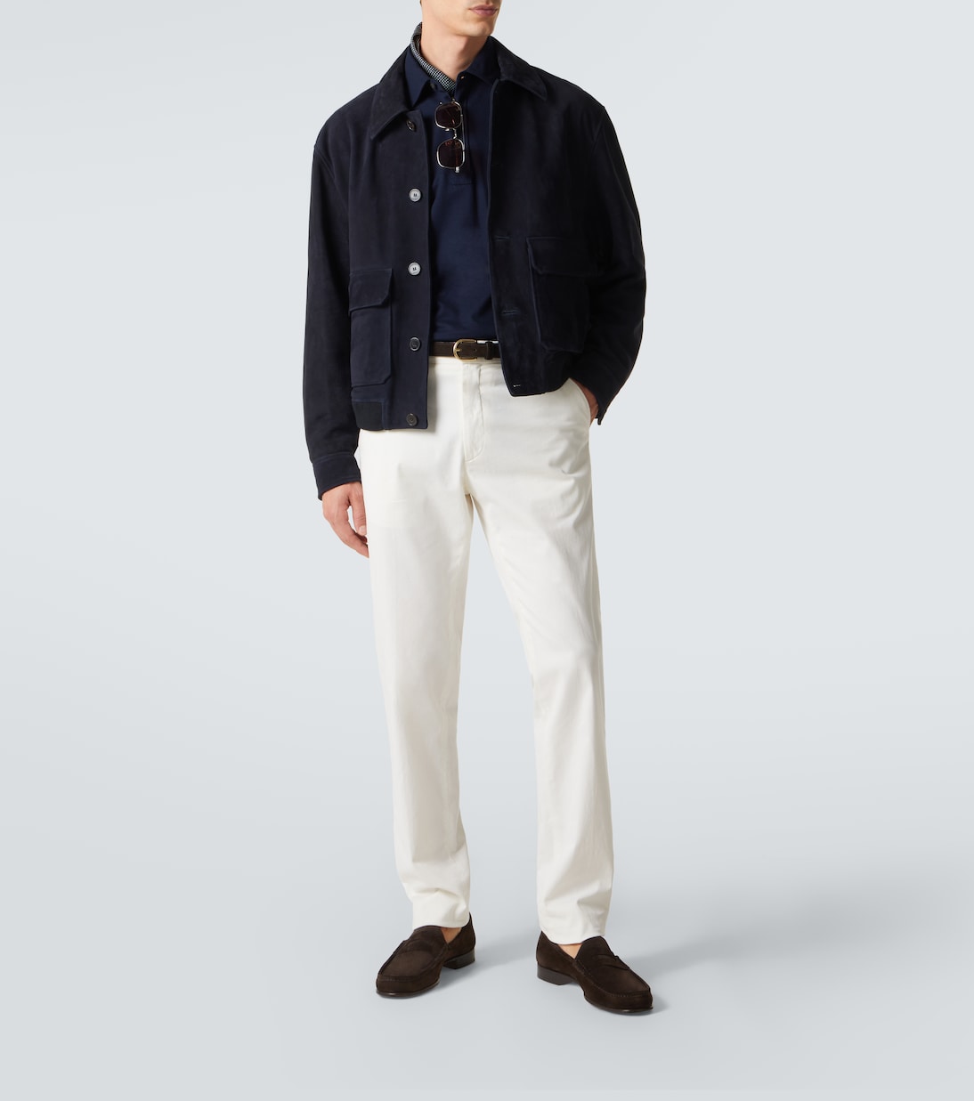 Cotton and cashmere polo shirt | Ralph Lauren Purple Label