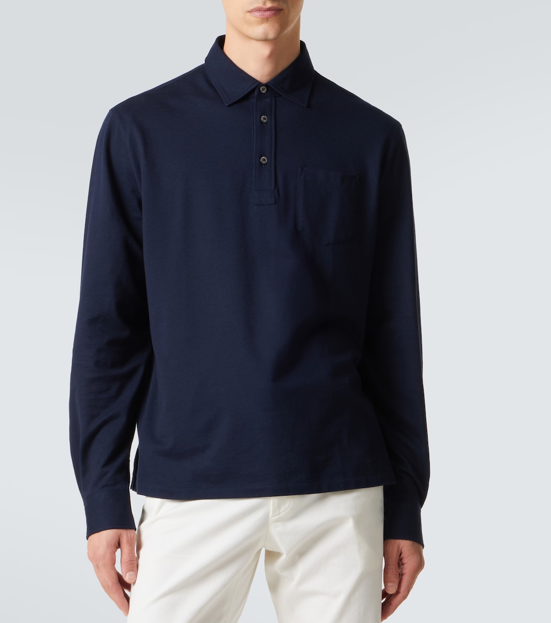 Cotton and cashmere polo shirt | Ralph Lauren Purple Label