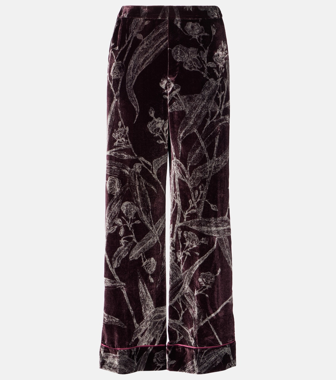 Floral satin pajama pants | La DoubleJ
