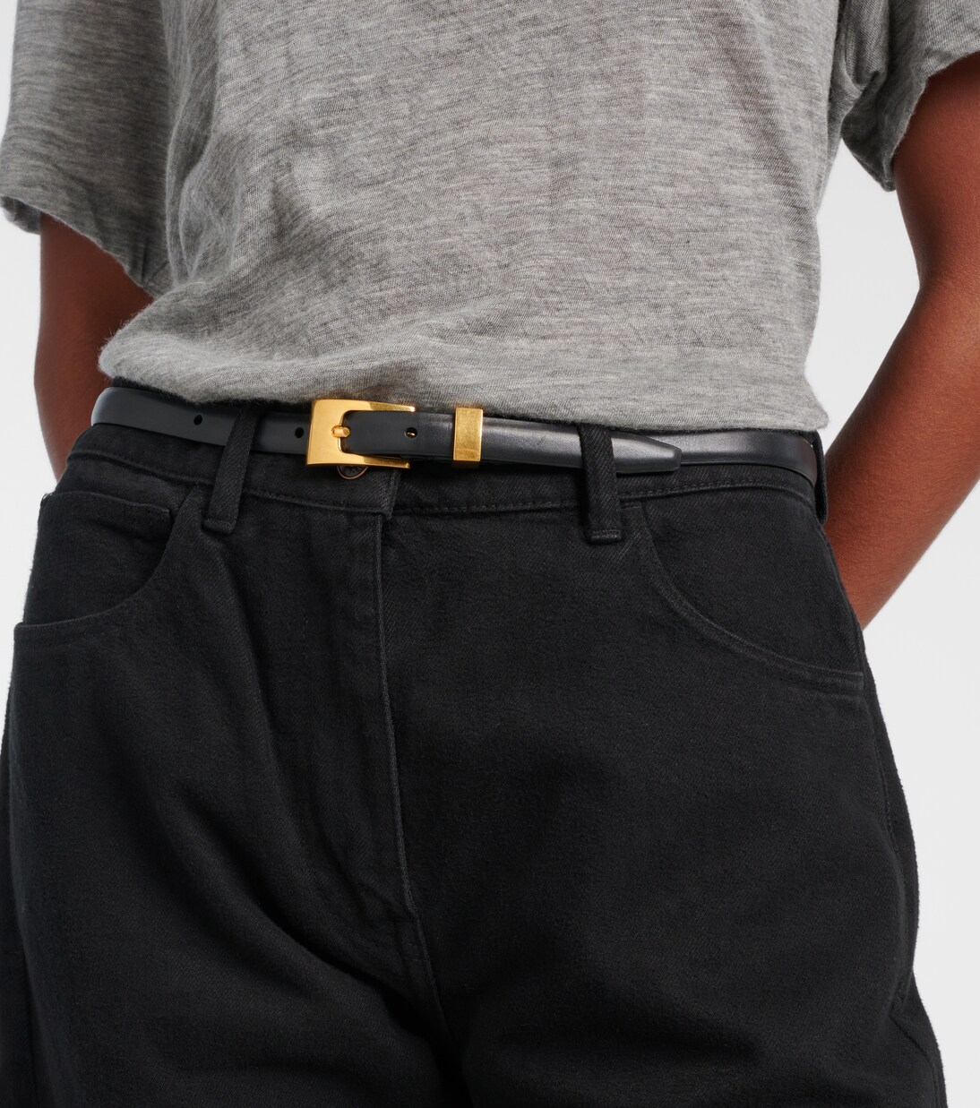 Downtown leather belt | The Row