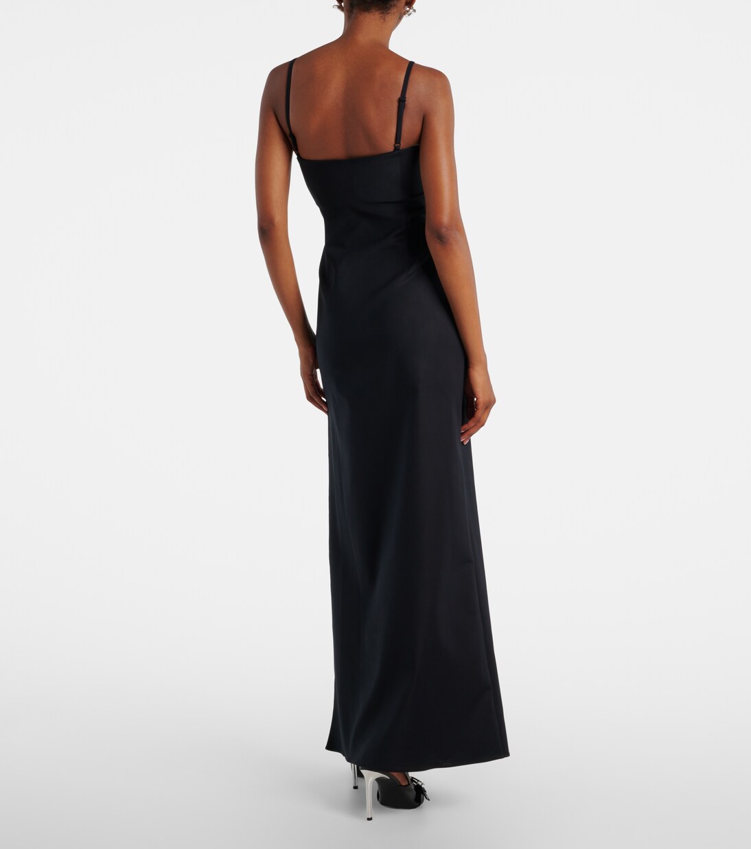 Garter cotton-blend jersey maxi dress | Coperni