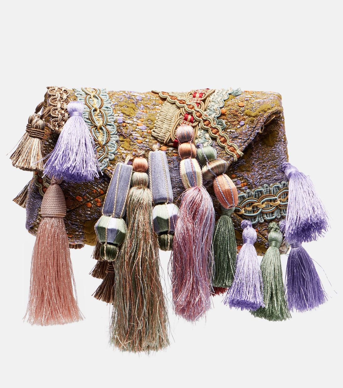 Embellished jacquard clutch | Dries Van Noten